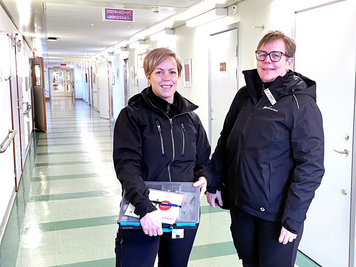 Stina Holmberg och Linda Eriksson i Älsa-teamet